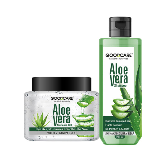 Dandruff Cure Combo of Aloe Vera Gel & Shampoo