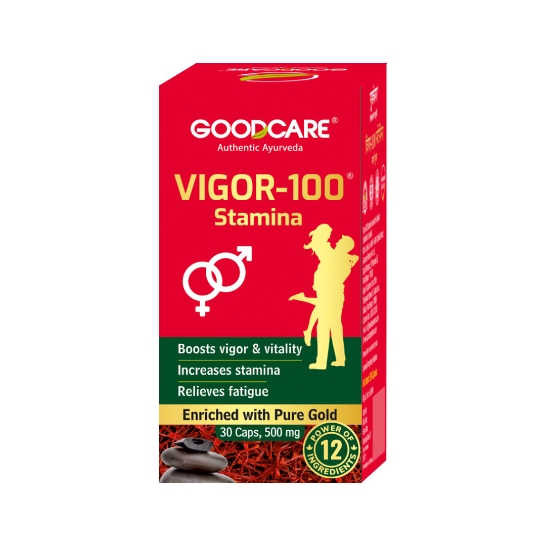 Vigor 100 Stamina Capsule For Vitality & Energy- 30 Caps