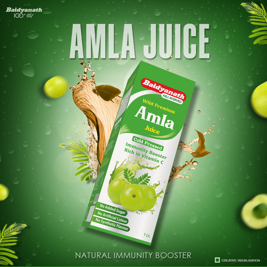 Amla Juice with Vitamin-C and Antioxidants