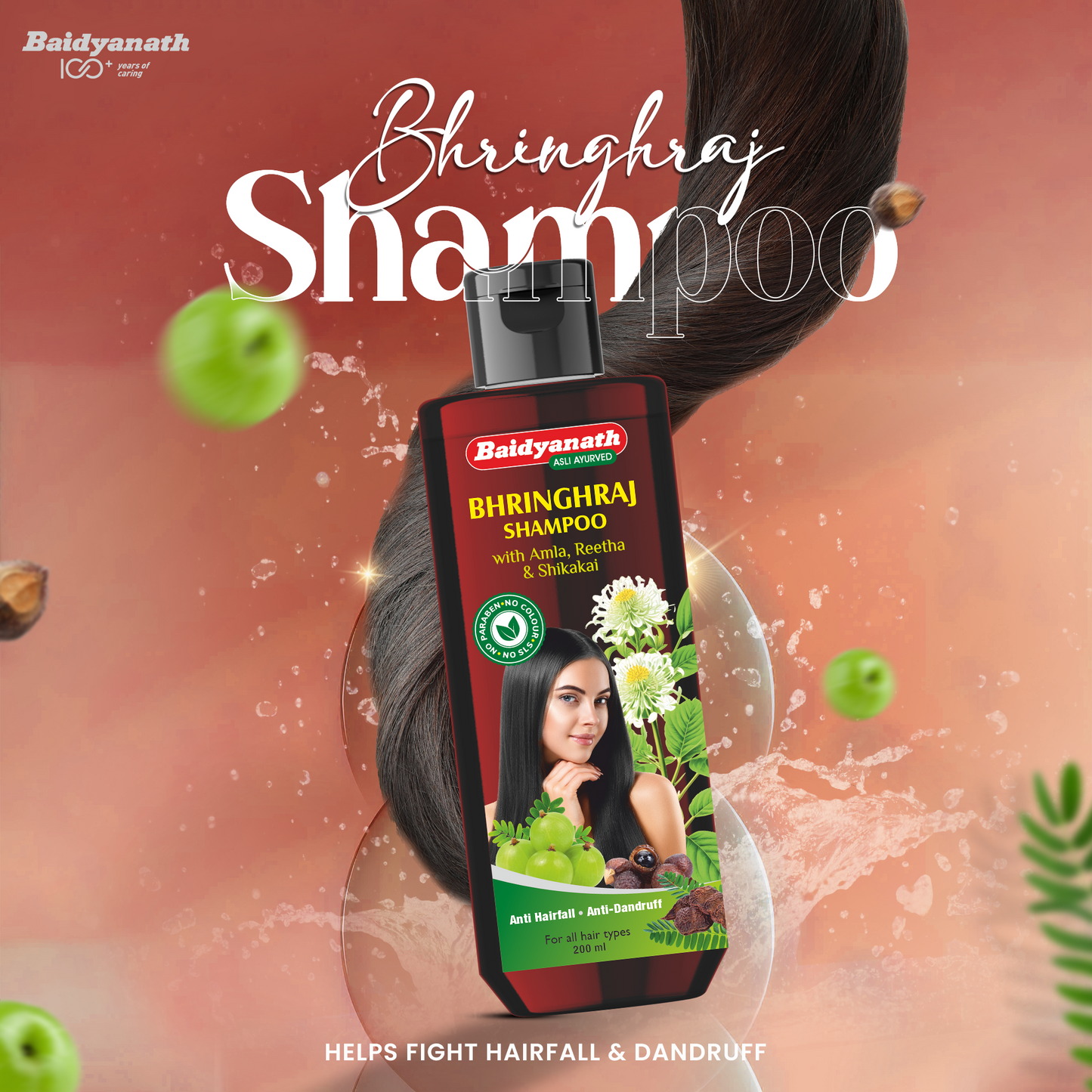 Bhringraj Shampoo-200 ML For Stronger & Shinny Hair