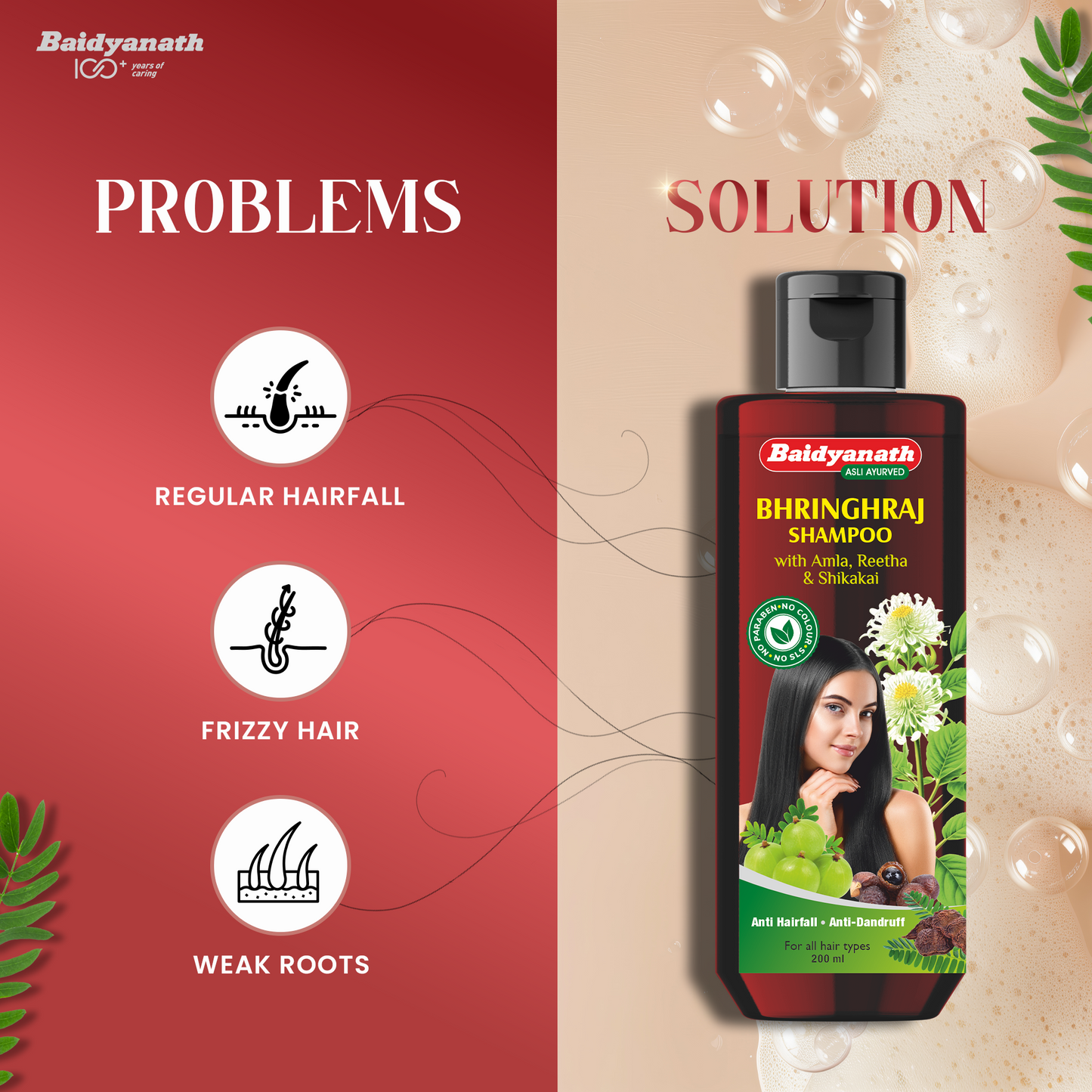 Bhringraj Shampoo- For Stronger & Shinny Hair 200 ml