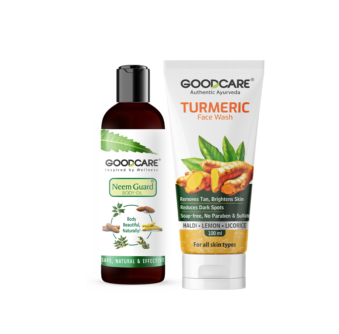 Turmeric Facewash & Neem Guard Body Oil Glow Combo