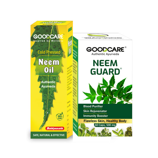 Neem Purify Duo: Neem Guard Capsules & Oil