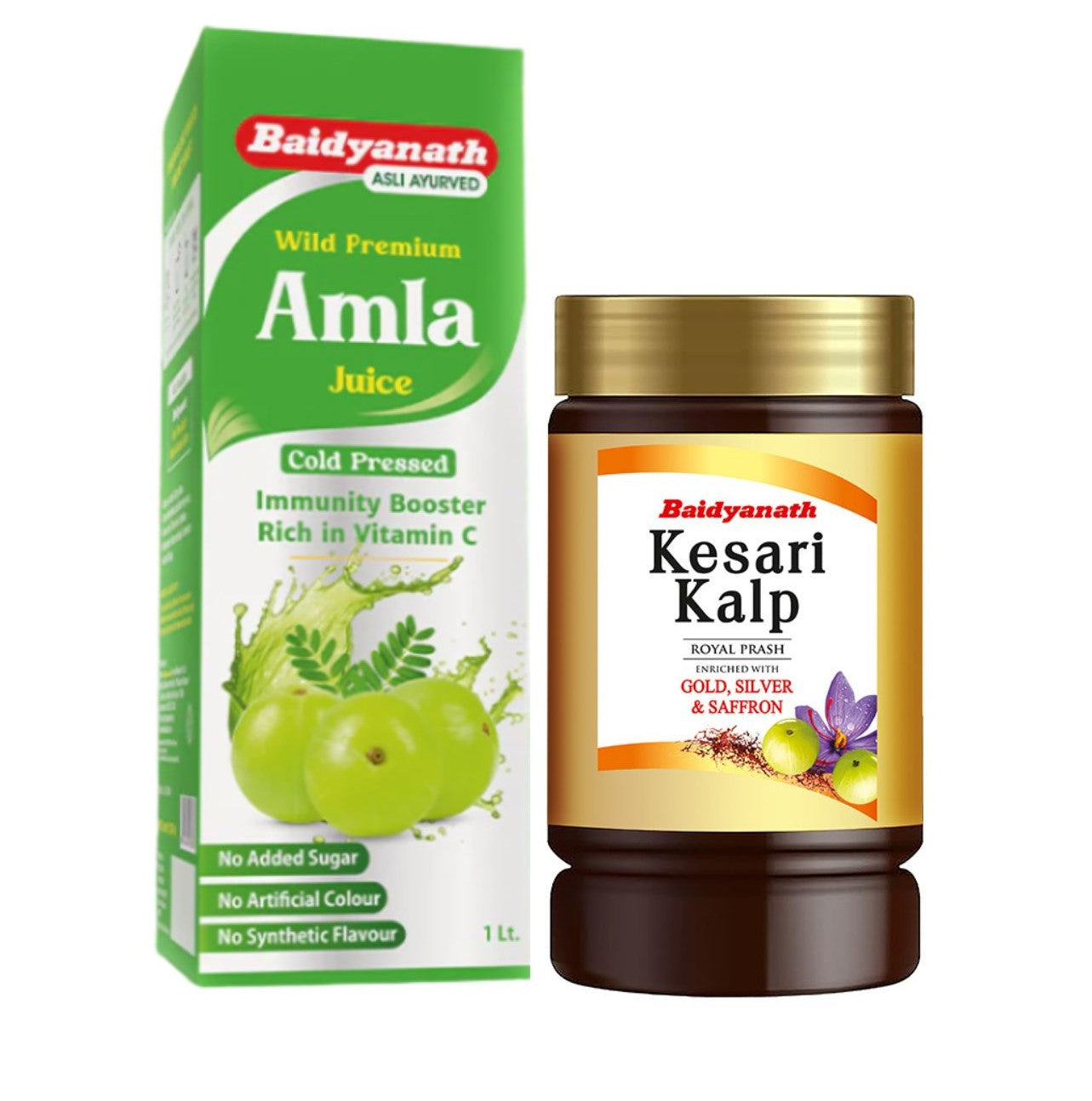 Amla Juice & Kesari Kalp Chyawanprash Combo For overall Wellness and Strengthen