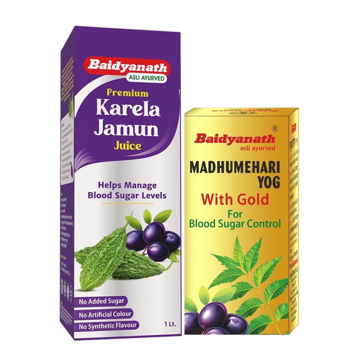 Diabetes Care Combo Of Karela Jamun Juice & Madhumehari Yog