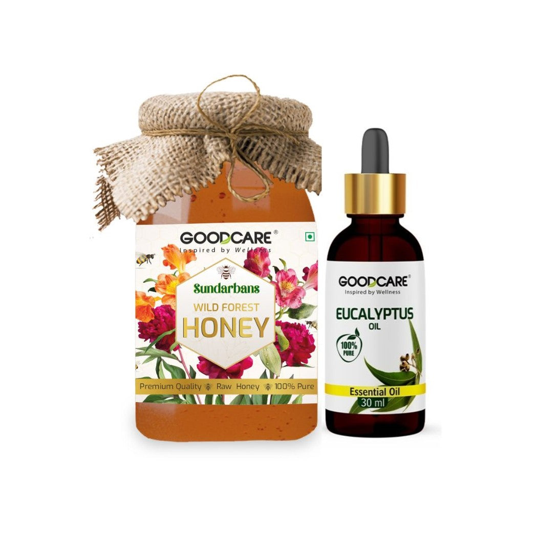 Nature's Healing Duo Of Wild Honey & Eucalyptus Oil Combo