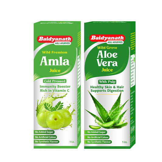 Baidyanath Amla Juice and Aloe Vera Juice 1 lit Combo