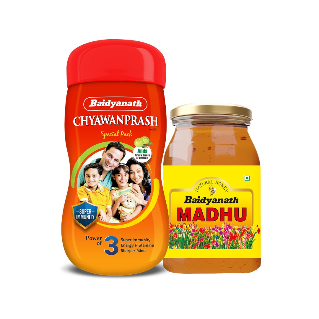 Ayurvedic Boost Pack Of Baidyanath Chyawanprash & Madhu